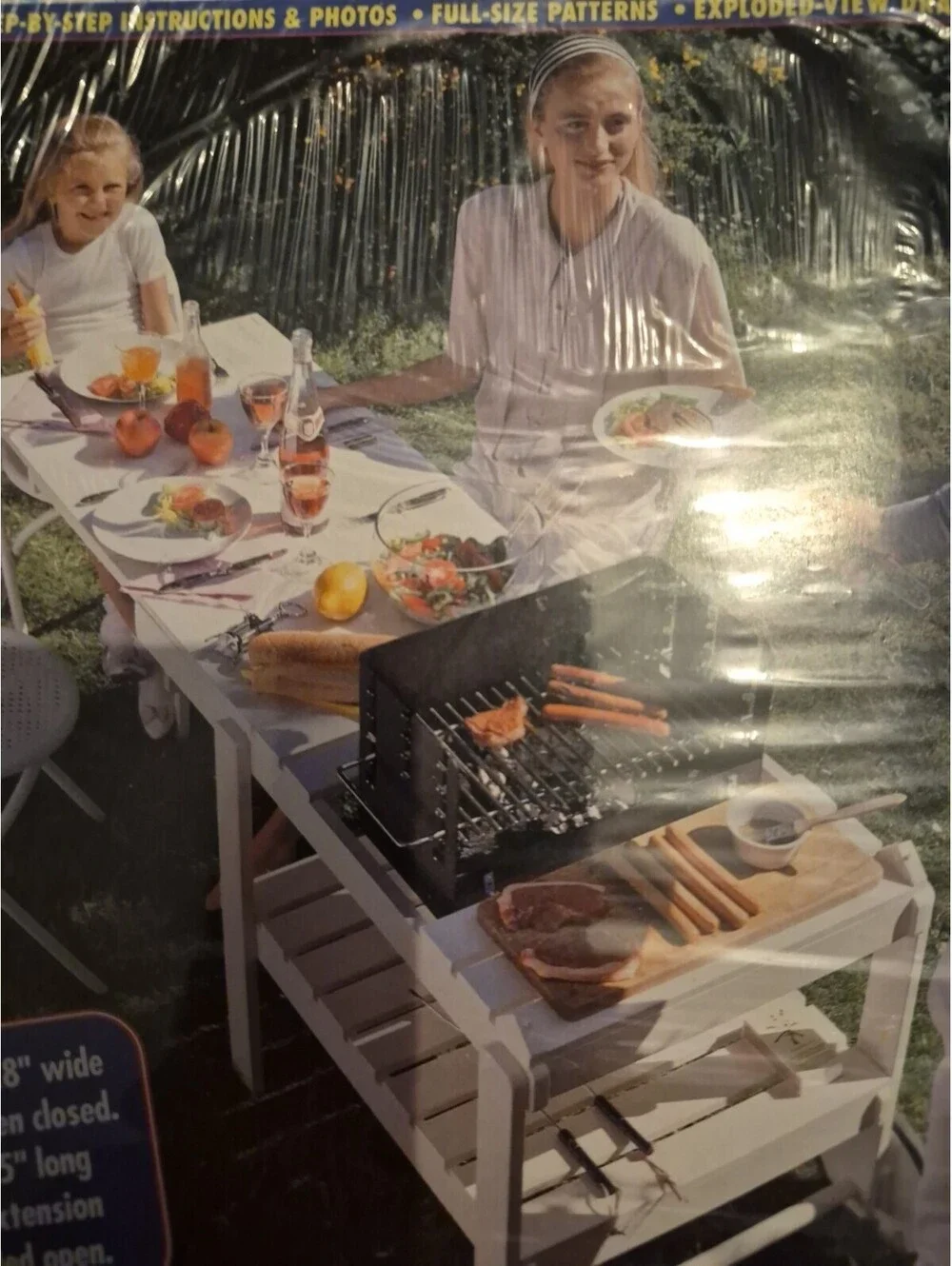 Workbench Project Plans Roll Around Grill Caddie New